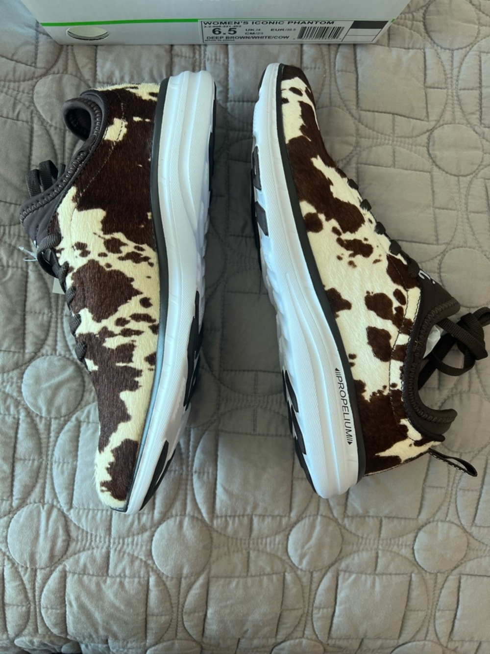 APL WOMEN'S ICONIC PHANTOM DEEP BROWN/WHITE/COW SIZE 6.5 - Picture 3 of 15